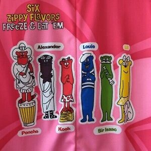 Canari Cycling Jersey Womens Small Pink Graphic Otter Pops Zip Up Short Sleeve